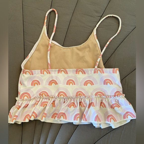 Kortni Jeane swim top with rainbows size 12/13 - Picture 2 of 2